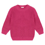Yuki Chunky Knitted Sweater Fuchsia