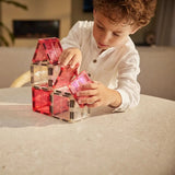 Cleverclixx | Glitter Tiles Pack Transparent Pink