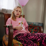 Call Me Frankie CMF Leopard Pants Pink