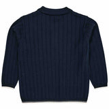 Copenhagen Colors Merino Polo Shirt Navy/Cream