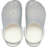 Crocs Classic Iridescent Glitter Clog Toddler White