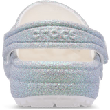 Crocs Classic Iridescent Glitter Clog Toddler White