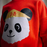 Daily Brat Bao Bao Panda Sweater Ruby Rebel