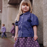 Daily Brat Brilliant Bloom Skirt Glittery Flower