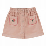 Emile et Ida Skirt Poches Fleurs Brodees Peony