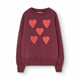 The Animals Observatory Sweatshirt Bear Browned Garnet