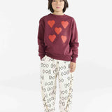 The Animals Observatory Sweatshirt Bear Browned Garnet