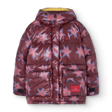 The Animals Observatory Puffer Jacket Lemur Maroon