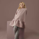 Gray Label L/S Frill Dress Berry