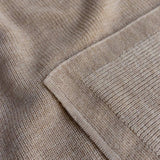 Hvid Blanket Felix Sand