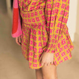 Jenest Elle Skirt AO Gold Fuchsia