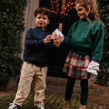 Jenest Elle Skirt Fuchsia Green Check