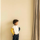 Jenest Lucky Bird Sweater Ecru Melange/Gold/Blue