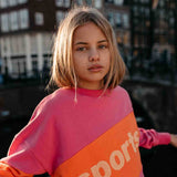 Jenest Sammy Sports Sweater Fuchsia Pink