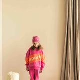 Jenest Sammy Sports Sweater Fuchsia Pink