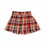 Jenest Sisi Skirt Orange Multi Check