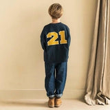 Jenest Tom LS Sweat T-Shirt Navy Blue