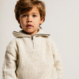 Baje Zipped Sweater Lenn Sand Desert Multicolor