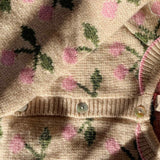 Konges Sløjd Belou Knit Collar Cardigan Cherry