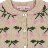Konges Sløjd Belou Knit Collar Cardigan Cherry