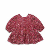 Konges Sløjd Lila Sequins Bow Dress Sparkling Sangria