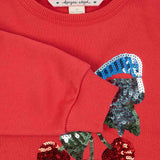 Konges Sløjd Lou Sequin Sweat Shirt Winterberry