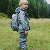 Konges Sløjd Rainy Kids Backpack Midi Laurel Blue Check