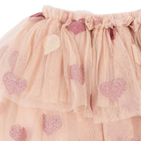 Konges Sløjd Skirt Tullie Heart Rose Glitter