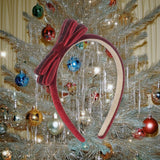 Konges Sløjd Velvet Bow Hairbrace Red