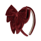 Konges Sløjd Velvet Bowtie Hairbrace Big Red Dahlia