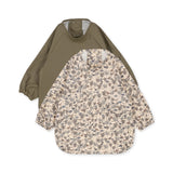 Konges Sløjd 2 Pack Dinner Bib w Sleeves Dino Blue/Overland Trek