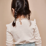 Búho Warm Rib T-Shirt Ivory