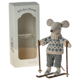 Maileg Winter Mouse Ski Set Dad