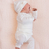 MarMar NB Pants Piva Modal Pointelle Gentle White