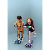 Micro Step Mini Glitter LED Paars