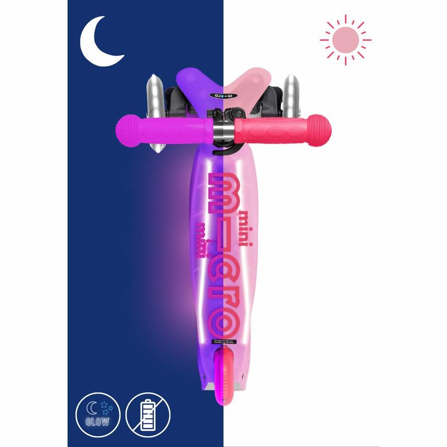 Micro Step | Mini Micro Deluxe Glow LED Frosty Roze | MiniMarkt Store