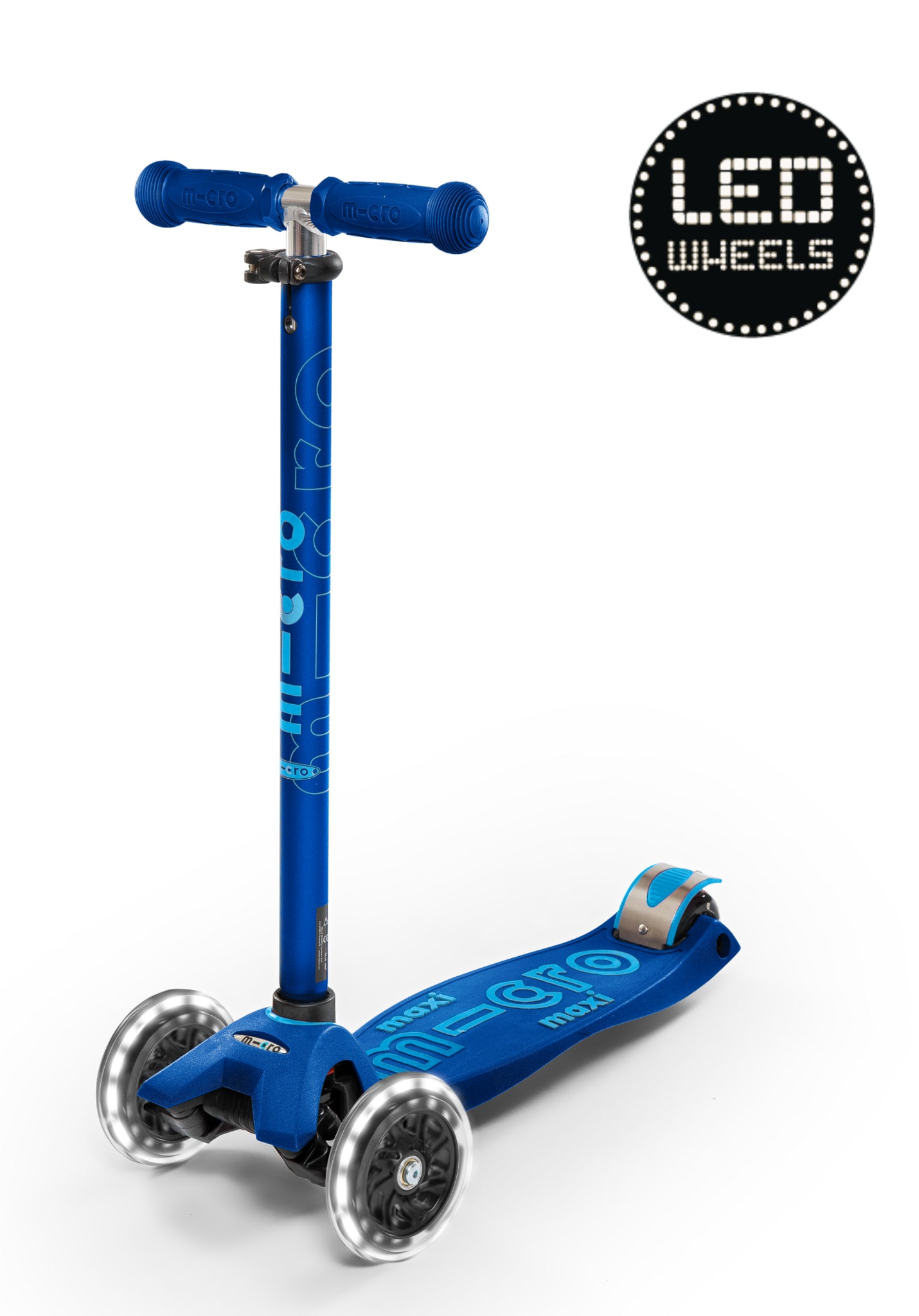 Microstep | Micro Step Maxi LED Deluxe Donkerblauw | MiniMarkt Store