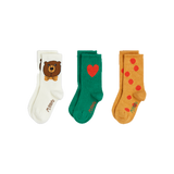 Mini Rodini Bear 3-pck Socks Multi