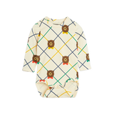 Mini Rodini Bear Check AO LS Body Off-White