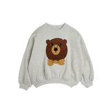 Mini Rodini Bear Chenille Sweatshirt Grey Melange