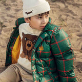 Mini Rodini Bear Intarsia Knit Sweater Off-White