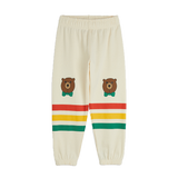 Mini Rodini Bear Stripe Sweatpants Off-White