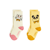 Mini Rodini Cat & Panda 2-pck Socks Multi