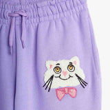 Mini Rodini Cat with Bowtie Chenille Sweatpants