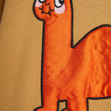 Mini Rodini Dino Application Red Sweatshirt Beige