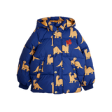Mini Rodini Dinos AO Hooded Puffer Blue