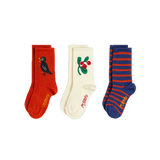 Mini Rodini Lingonberries 3-pck Socks Multi