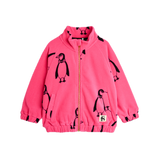 Mini Rodini Penguin Fleece Jacket Pink