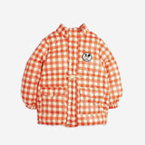 Mini Rodini Ritzrartz Patch Gingham AO Heavy Puffer Red