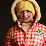 Mini Rodini Ritzrartz Patch Gingham AO Heavy Puffer Red